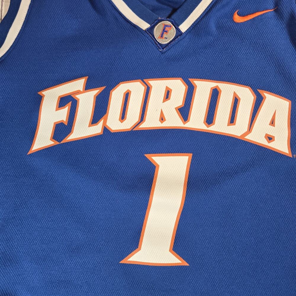 Vintage Florida Gators NCAA Nike Elite Basketball Jersey #1 Mens Medium 90s Y2K - Picture 3 of 8